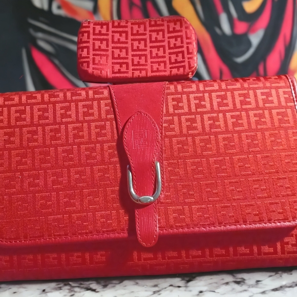 Vintage fendi clutch and wallet - Picture 2 of 5